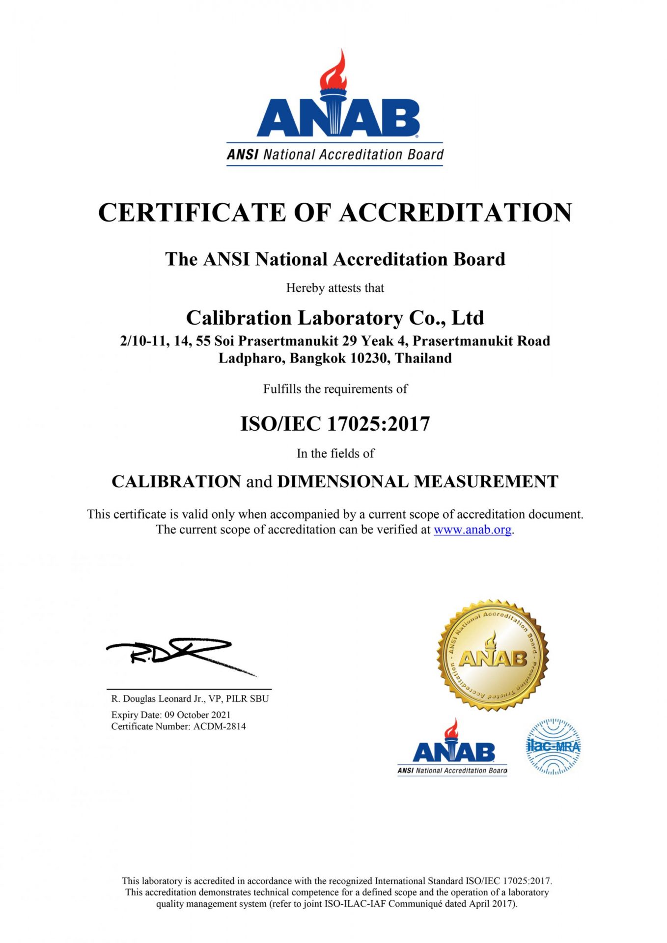 Accreditation - Calibration Laboratory (CLC) l Calibration service ...